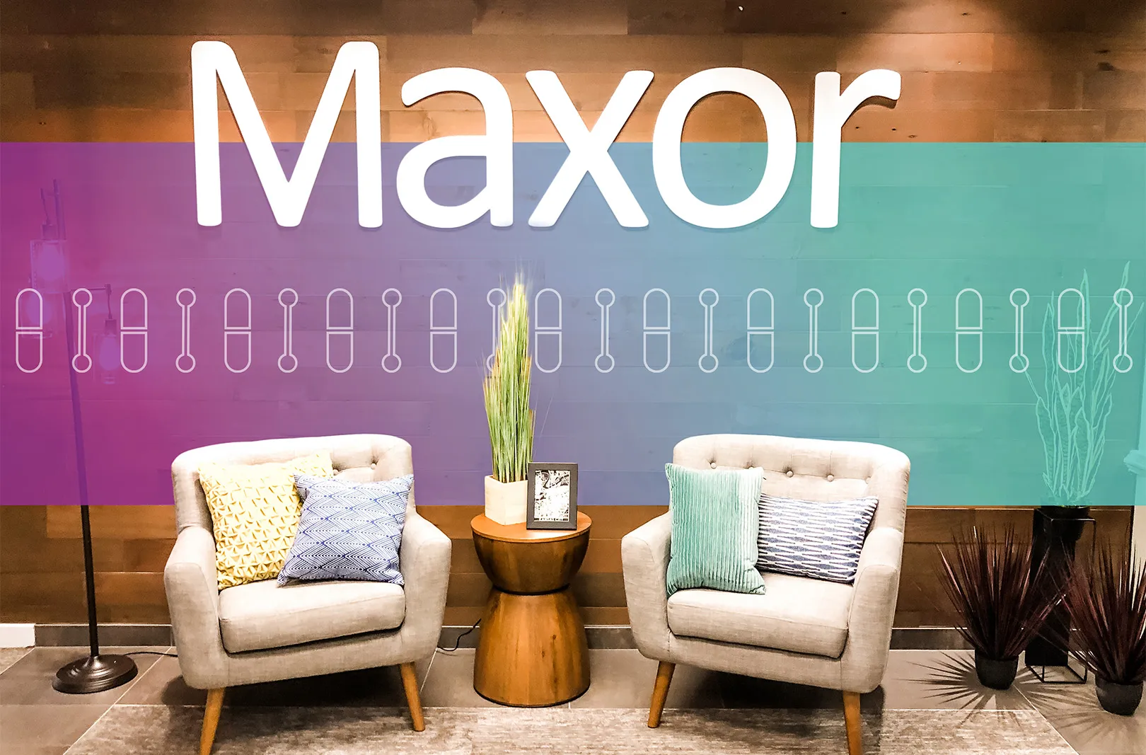 Maxor reception area.